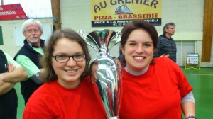 les championnes Marie Laure et Anne Gaëlle