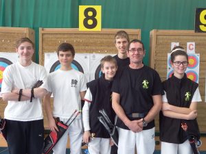 le groupe du matin: Vincent, Mathieu, Erwan, Gabin, Laurent, Louna
